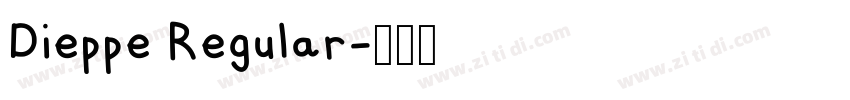 Dieppe Regular字体转换